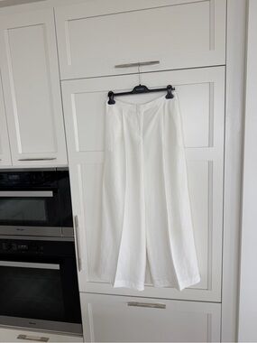 Massimo Dutti Wide-Leg Linen Pants